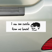 Ik zie Rusland vanuit mijn huis! Bumpersticker (Op auto)