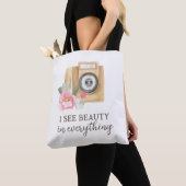 Ik zie schoonheid in alles wat fotograaf Canvas ta Tote Bag (Dichtbij)