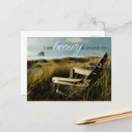 "Ik zie schoonheid" Motivatie Affirmatie Briefkaart