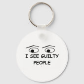 Ik zie schuldigen sleutelhanger (Voorkant)