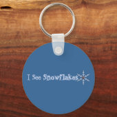 Ik zie Snowflakes Sleutelhanger (Voorkant)