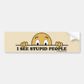 Ik zie stoute mensen bumpersticker (Voorkant)