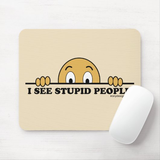 Ik zie stoute mensen muismat (Met muis)