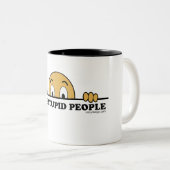 Ik zie stoute mensen tweekleurige koffiemok (Voorkant rechts)