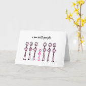 Ik zie Tall Mensen Kaart (Gele Bloem)