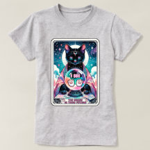 Ik zie Toe Beans Cat Tarot Kaart T-shirt