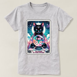 Ik zie Toe Beans Cat Tarot Kaart T-shirt