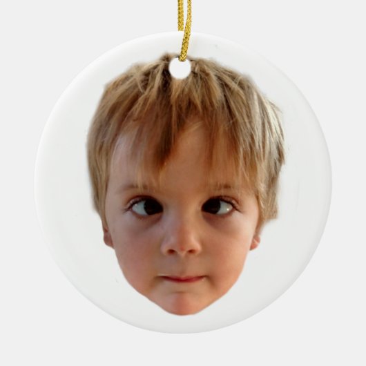Ik zie twee bomen keramisch ornament (Voorkant)