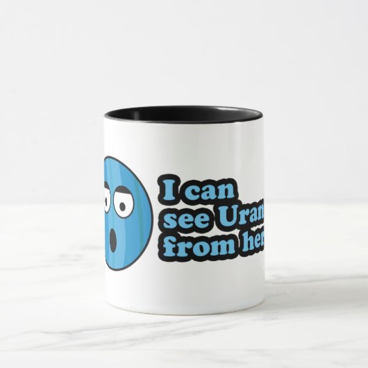 Ik zie Uranus van hier Mok (Midden)