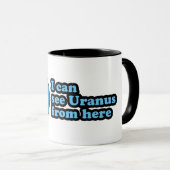 Ik zie Uranus van hier Mok (Voorkant rechts)