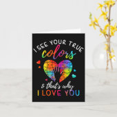 Ik zie uw ware kleuren kaart (Gele Bloem)