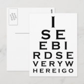 Ik zie vogelschilderij briefkaart (Voorkant / Achterkant)
