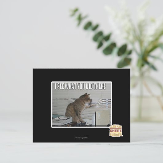 Ik zie wat je daar deed briefkaart (Staand voorkant)