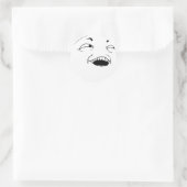 Ik zie wat je daar deed - meme ronde sticker (Tas)