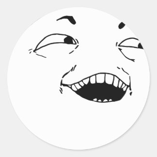 Ik zie wat je daar deed - meme ronde sticker