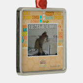 Ik zie wat je daar deed metalen ornament (Rechts)