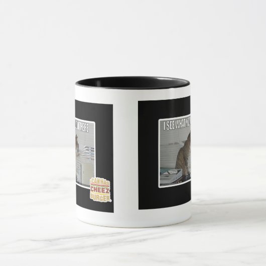 Ik zie wat je daar deed mok (Midden)