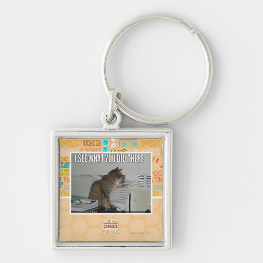 Ik zie wat je daar deed sleutelhanger (Voorkant)