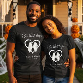 Ik zie Wed People Ghost Couple Halloween Wedding T-shirt