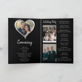 Ik zie Wed People Gothic Ghost Halloween Wedding Programma (Binnen)