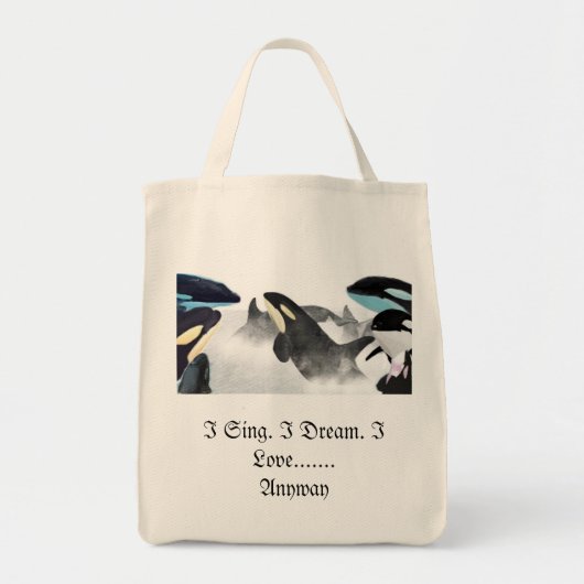 Ik Zing. Ik droom. Ik hou van........Hoe dan ook c Tote Bag (Voorkant)