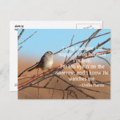 Ik zing omdat ik blij ben briefkaart (Voorkant / Achterkant)