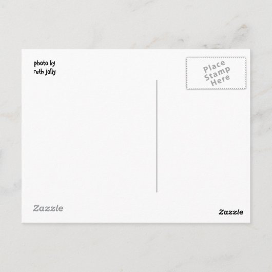 Ik zing omdat ik blij ben briefkaart (Achterkant)