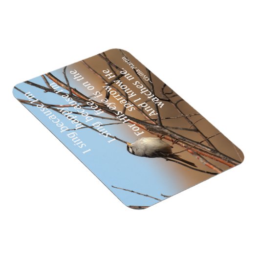 Ik zing omdat ik blij ben Sparrow Magneet (Rechterzijde)