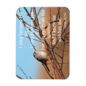 Ik zing omdat ik blij ben Sparrow Magneet (Verticaal)