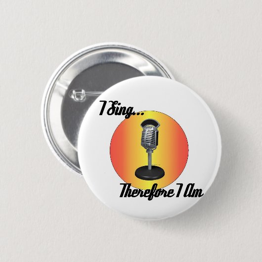 Ik zing ronde button 5,7 cm (Voorkant /achterkant)