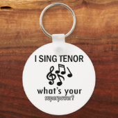 Ik zing Tenor Sleutelhanger (Voorkant)