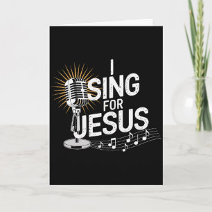 Ik zing voor Jezus Inspirerende Christelijke Premi Kaart