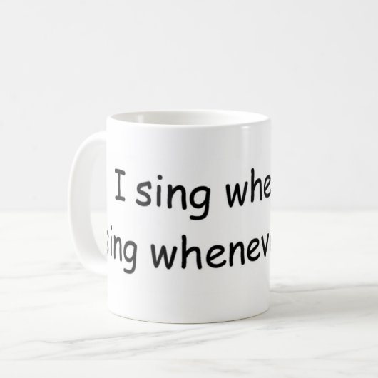 Ik zing wanneer ik mok zing (Voorkant links)