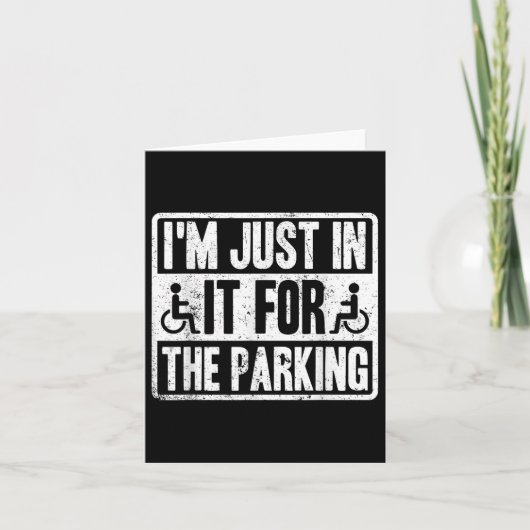 Ik zit er alleen in voor de rolstoel van de parkee kaart (Voorkant)