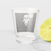 Ik zit in de Blockchain Funny Crypto Halloween Shot Glas (Achterkant)