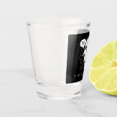 Ik zit in de Blockchain Funny Crypto Halloween Shot Glas (Links)