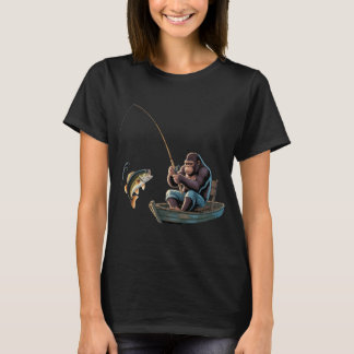 Ik zit in de boot te vissen Papa grap Zeiler Grapp T-shirt