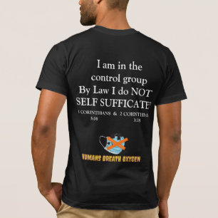 IK ZIT IN DE CONTROLEGROEP SNAKE MASK SCULL T-SHIRT