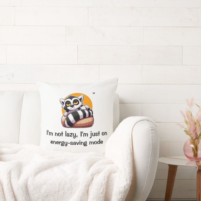 Ik zit in de energiebesparende modus kussen (Bank)