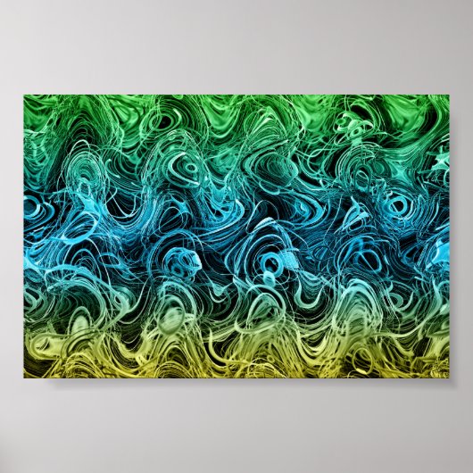 Ik zit in een beetje een moddertje - Abstract 1 Poster (Voorkant)