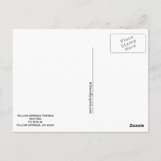 Ik zit in een commissie over commissies - Quaker m Briefkaart (Achterkant)