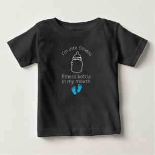 Ik zit in fitness fitnessfles in mijn mond Funny
