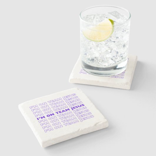 Ik zit in Team Jesus onderzetter (Zijkant)