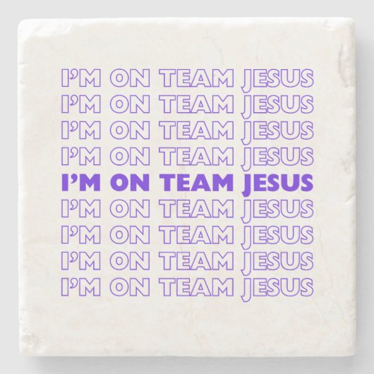 Ik zit in Team Jesus onderzetter (Voorkant)