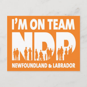 Ik zit in Team NDP - Newfoundland & Labrador Briefkaart