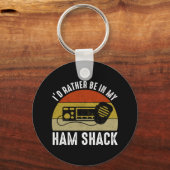 Ik zit liever in mijn hamerhut sleutelhanger (Voorkant)