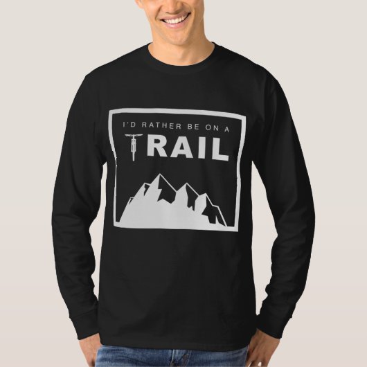 Ik zit liever op een MTB mountainbike parcours T-shirt (Voorkant)