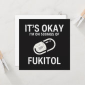 Ik zit op 500 mg Fukitol Kaart (Voorkant / Achterkant in situ)