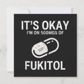 Ik zit op 500 mg Fukitol Kaart (Voorkant)