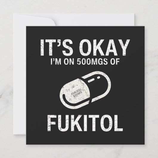 Ik zit op 500 mg Fukitol Kaart (Voorkant)